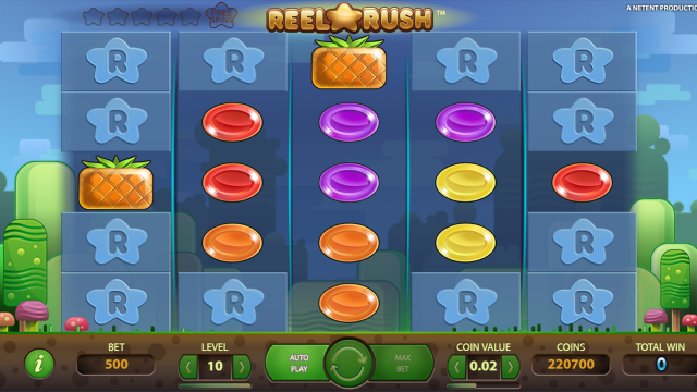 Игровой интерфейс Reel Rush 5